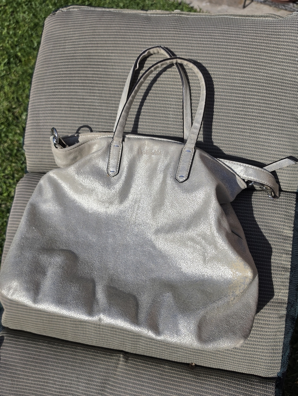 Splendid Metallic Tote Bag Purse‎